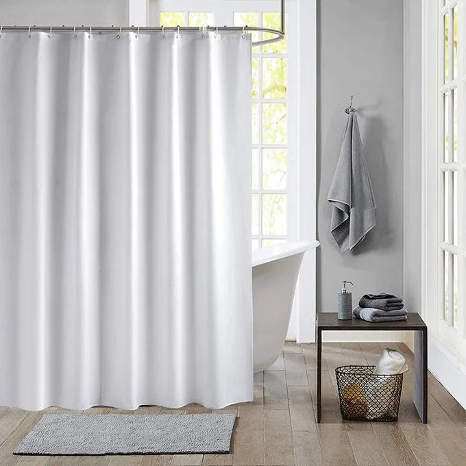 Rideau de Douche 100% en polystère - 180 x 180cm Blanc - SQES