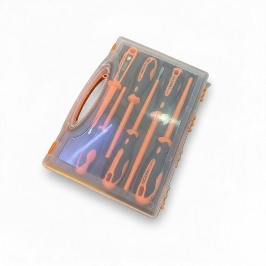 ACEM Jeu de 6 Tournevis Électricien Isolés 1000V en Coffret