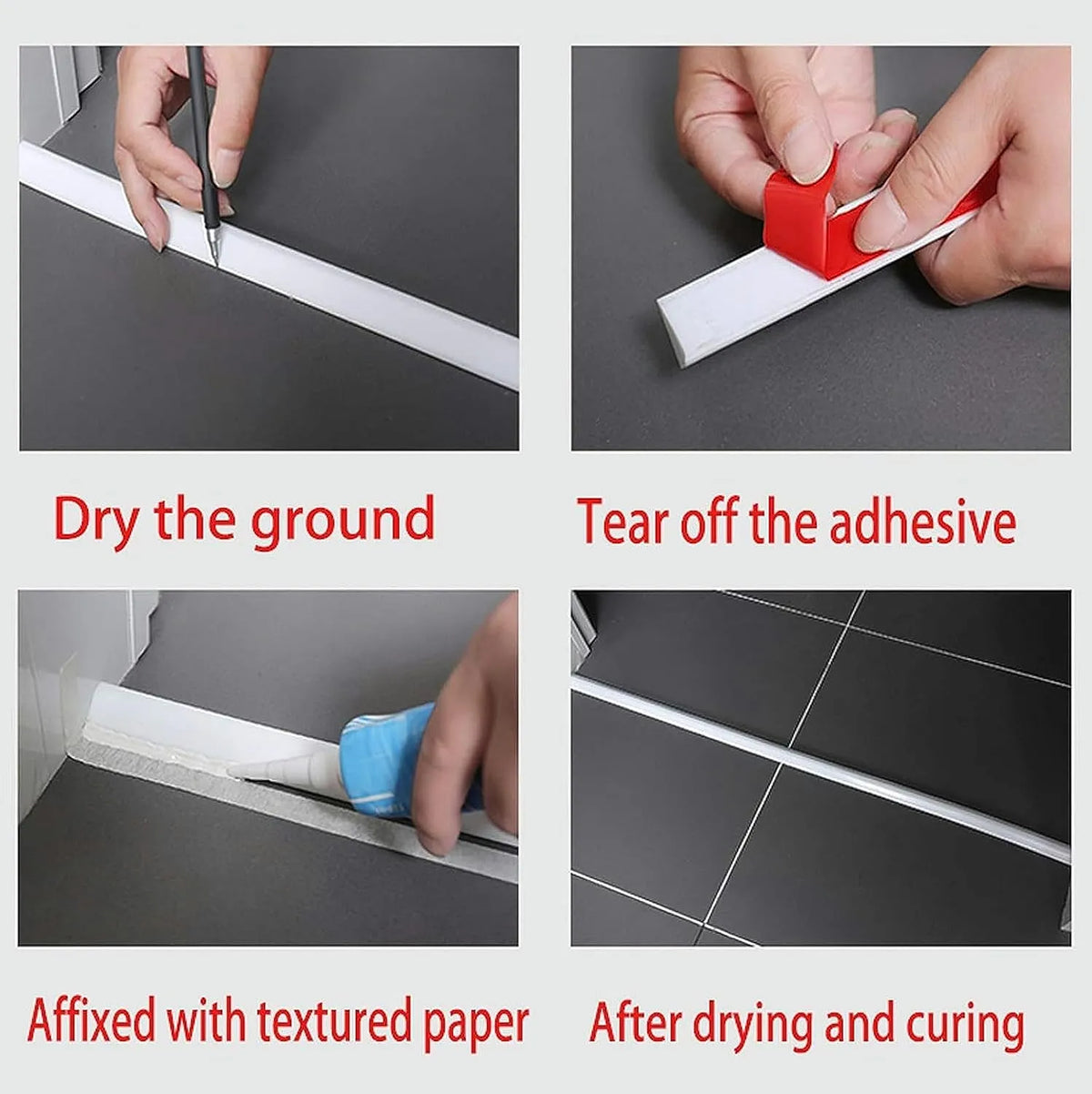 BOSS TAPE Ruban adhésif de Douche BOSS TAPE - Barrage Eau De Seuil - Joint Stop eau - 2metre - SQES