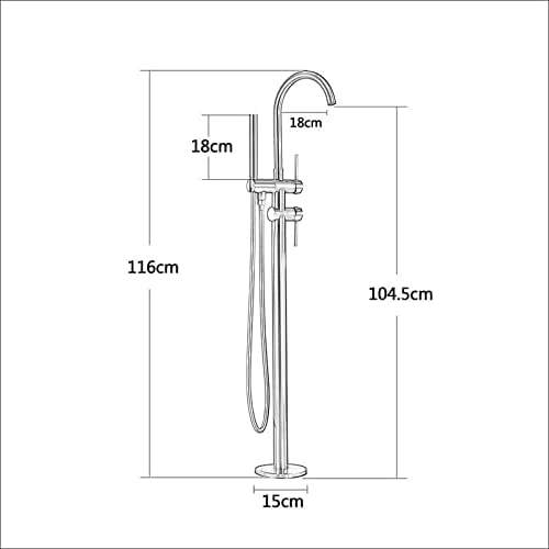 MITIGUEUR CHROME POUR BAIGNOIRE SUR PIED 801001G DURA