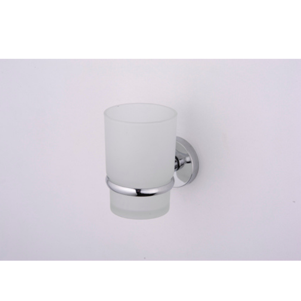 Porte Brosses à Dents Chrome Camero SMART avec Verre