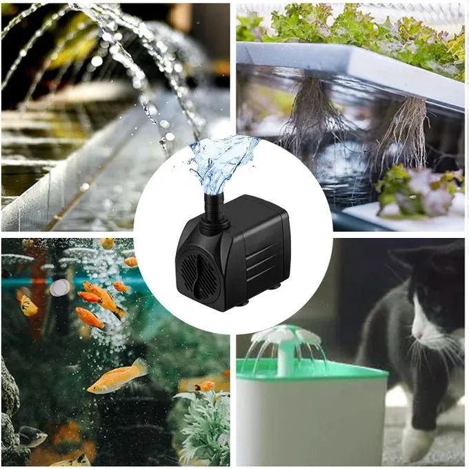 Pompe fontaine aquarium ou Jet d'eau - 800L à 5500L - SQES