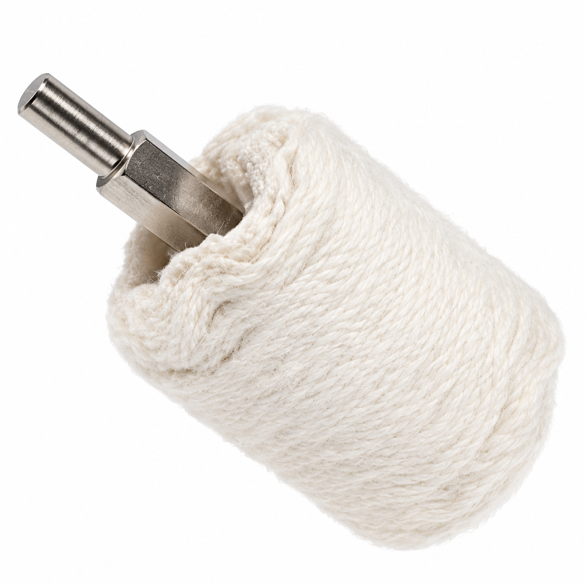 Brosse coton à tige cylindrique 60 mm DS Professional Tools pour polissage