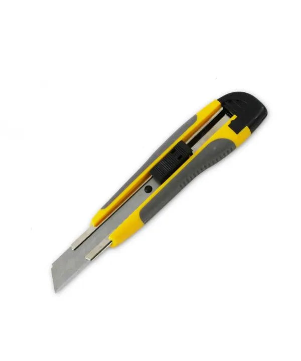 Couteau Rétractable 18mm - 5 lames gratuites - Cutter - Porte-lame - SQES
