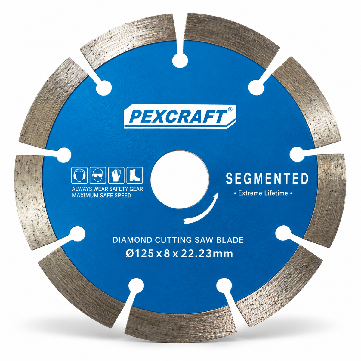 Disque diamant segmenté PEXCRAFT RF204 115 125 150 180 230 mm | SQES Tunisie