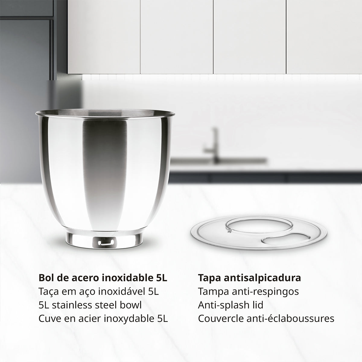 Robot Pétrin UFESA Genius 5L 1200W - Noir