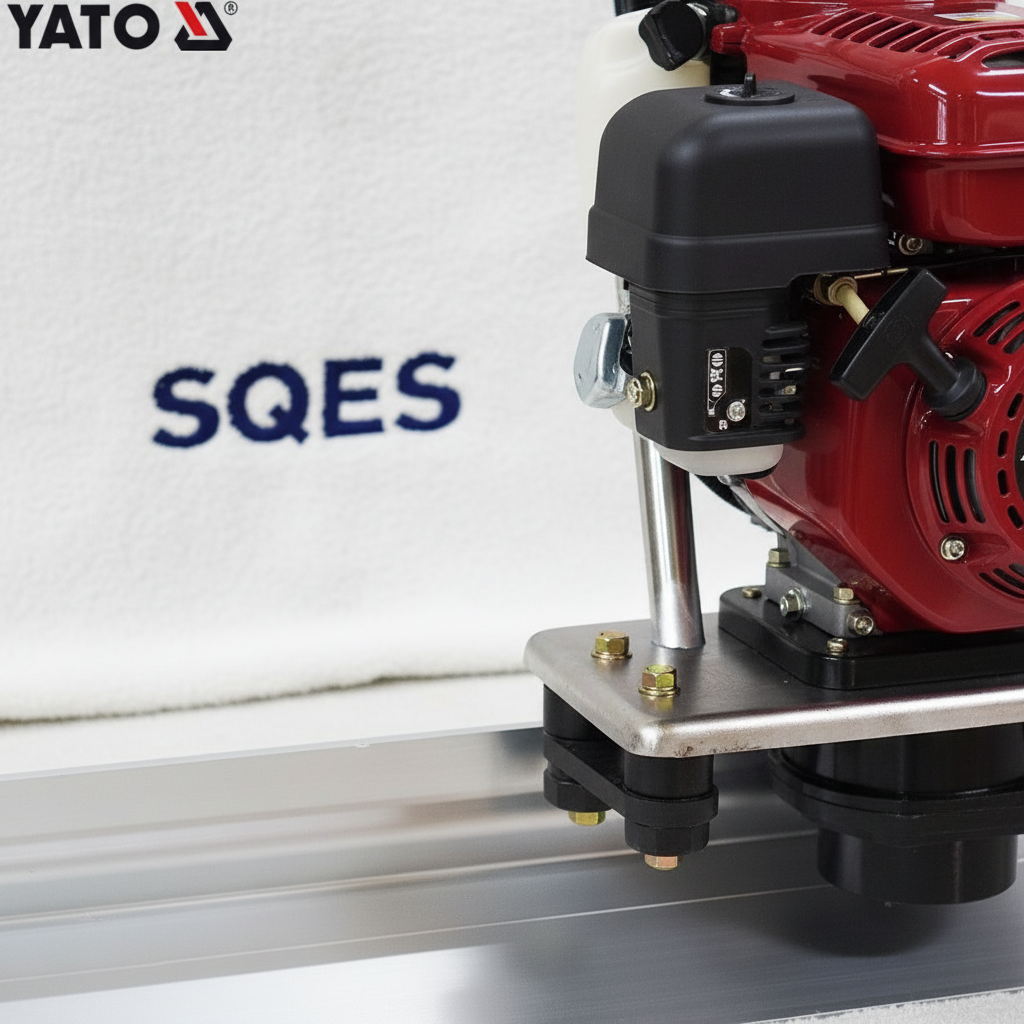 Détail moteur et mécanisme vibration règle vibrante YATO