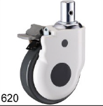 ROUE MEDICAL PIVOTANTE+FREIN 100 620125