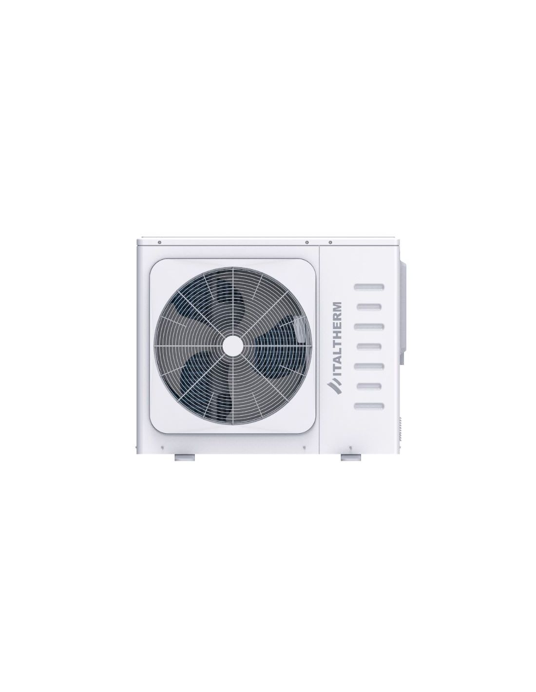 Pompe à chaleur ITALTHERM HYDRABLOCK C 7 M – 8,4 kW – unité extérieure blanche, vue frontale sur fond blanc, visuel produit – SQES Tunisie