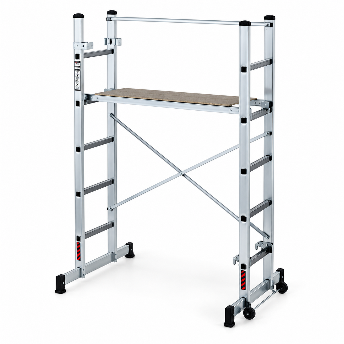 LITAN Échafaudage Mobile Aluminium 2×9 2,5m A5001102 – 150kg EN131 Plateforme Eucalyptus | SQES Tunisie