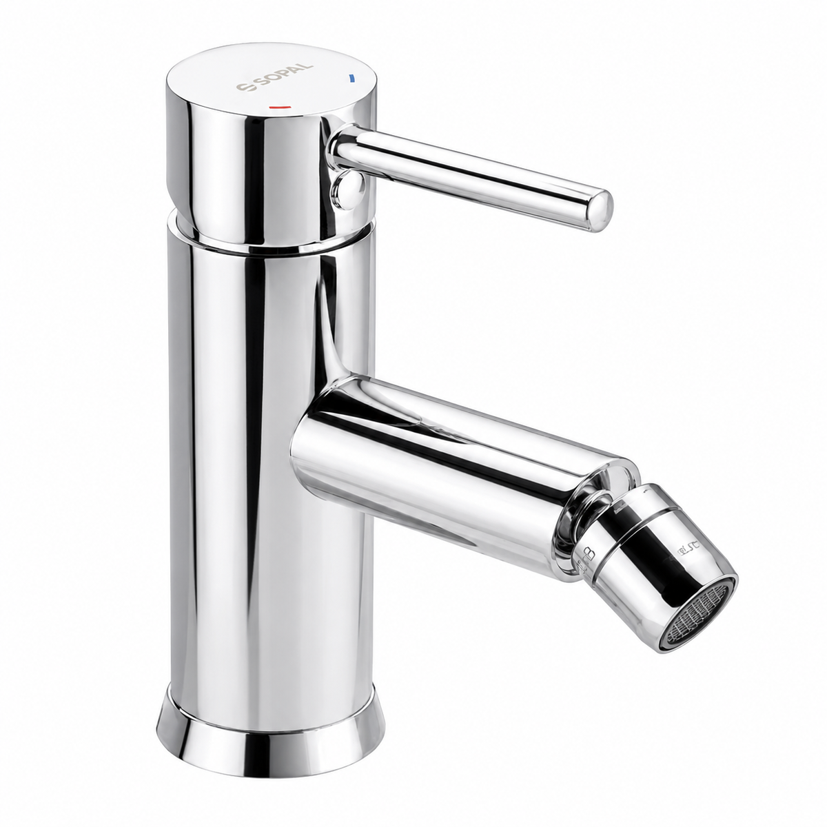 SOPAL Mitigeur de Vasque Long Série Zaghouan Réf. 06EZA04 — Bec Cascade en U, Cartouche Céramique Ø35mm Water Saving, Chromé NF EN ISO 1456, Laiton, Idéal Vasque à Poser, Garantie 5 Ans, Made in Tunisia | SQES Tunisie