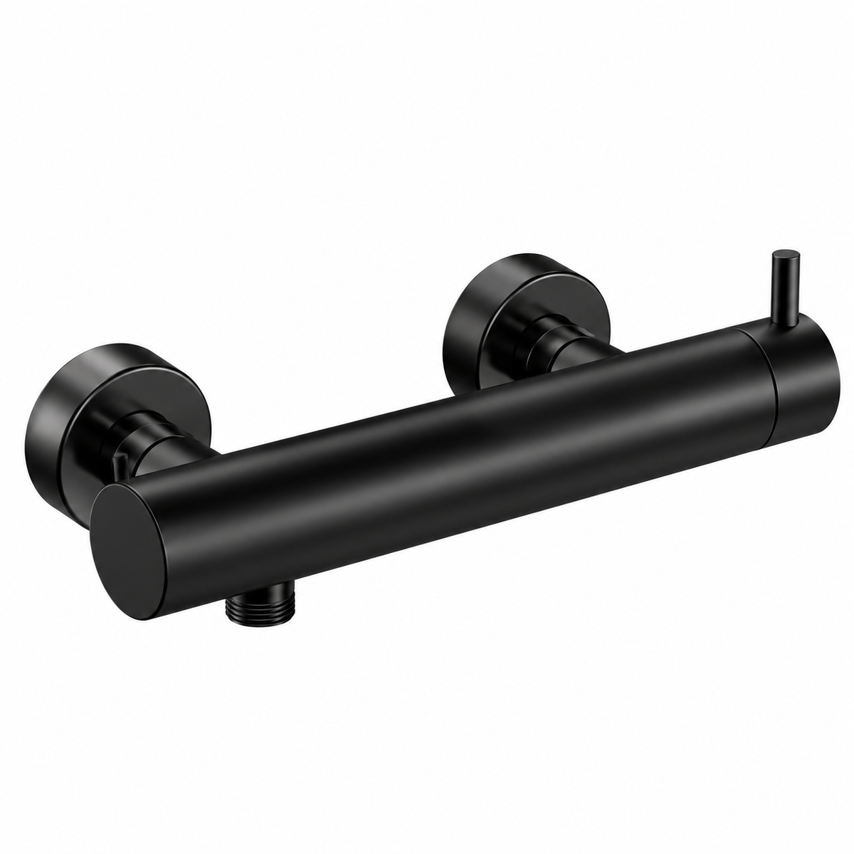 Mitigeur douche apparent OIOLI MICRO M8DE025/08 finition noire monocommande design cylindrique installation murale salle de bain | SQES Tunisie