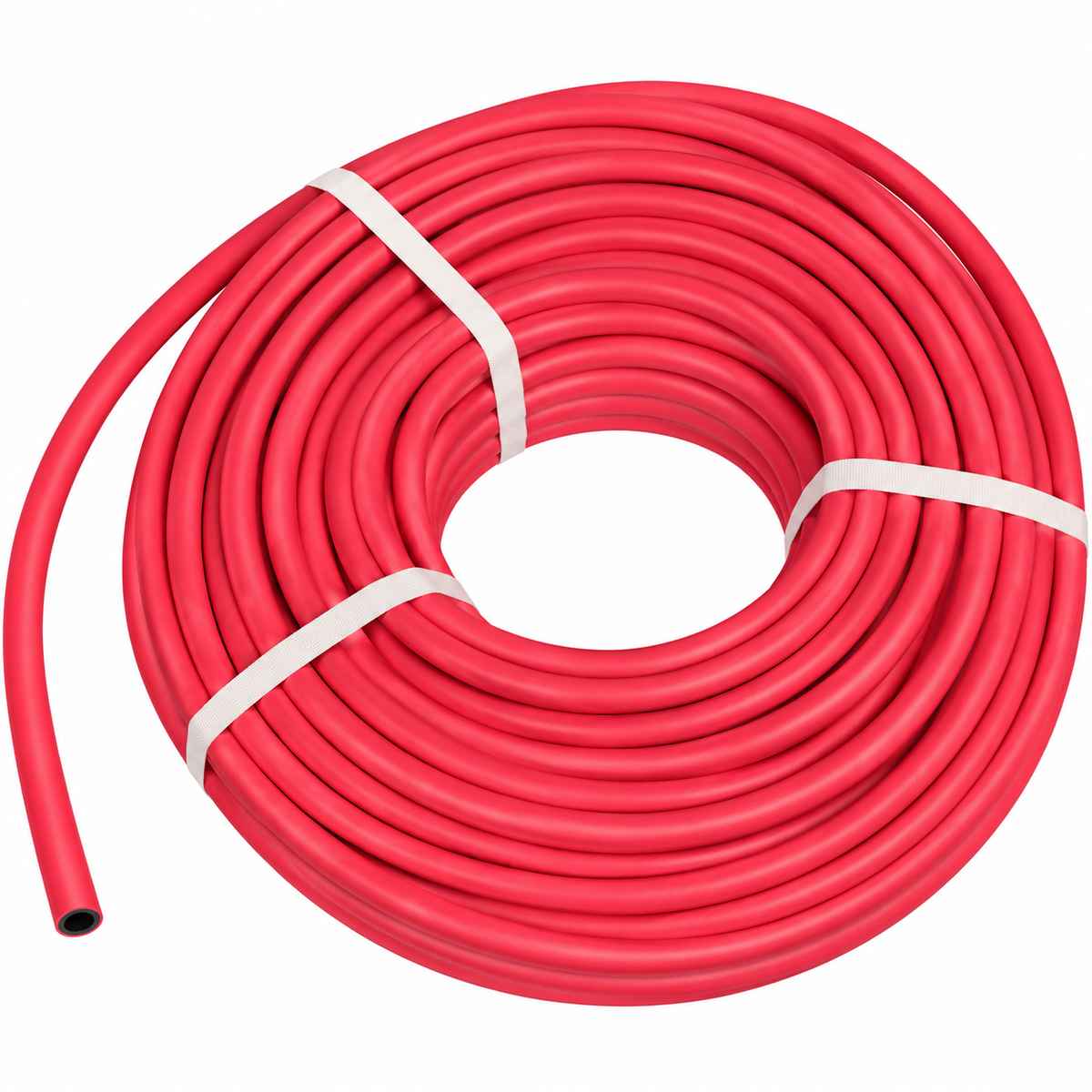 Tuyau pour acétylène rouge 9/16 en rouleau complet de 50 mètres.