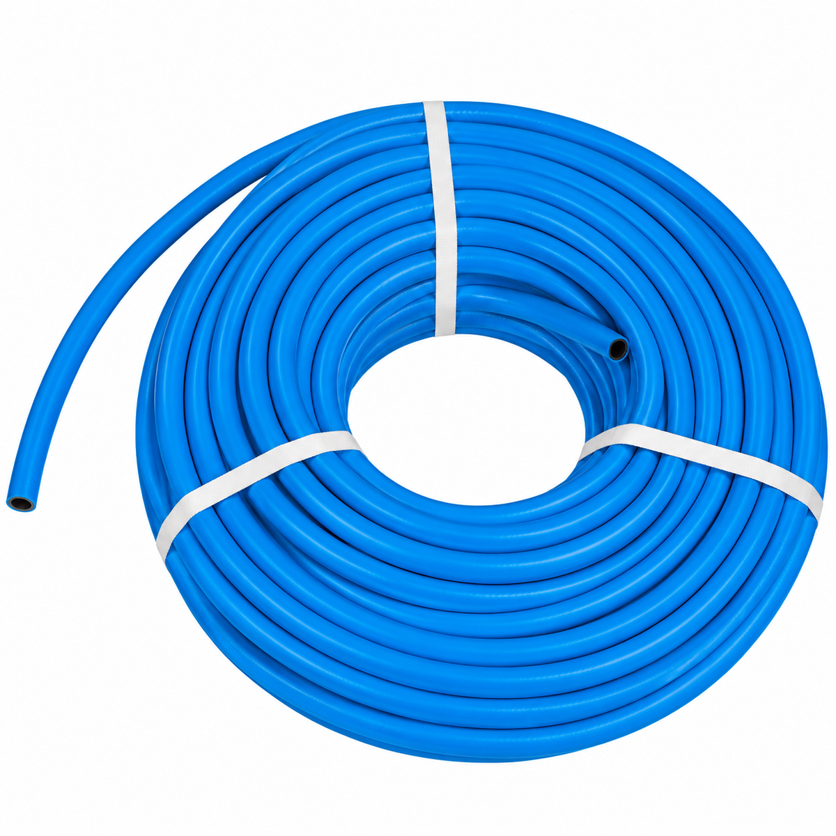 Tuyau pour oxygène bleu 9/16 en rouleau complet de 50 mètres.
