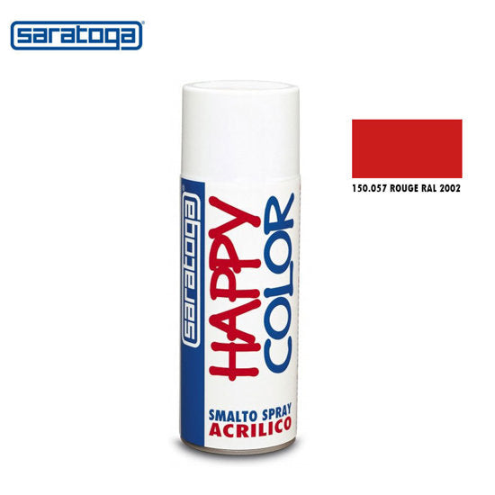 Peinture Spray ROUGE CLAIR 400ml Saratoga - Happy Color