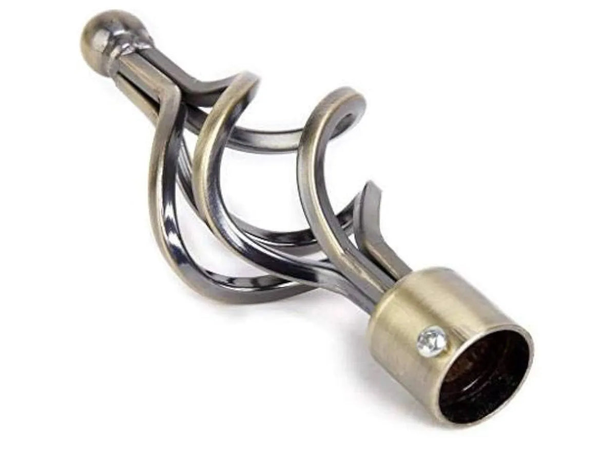 Tringle Extensible pour Rideau en Acier – Ø25 mm - Bronze - SQES