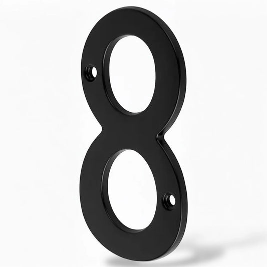 Numéro 8 de maison en plastique Noir - SQES