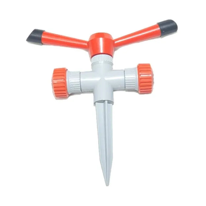 Arroseur a piquet - Rotatif pour arrosage gazon - 1 entrée 1 sortie - SQES
