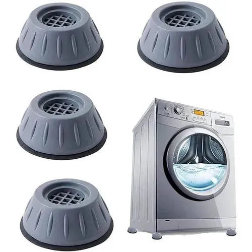 Pied Anti Vibration Machine a Laver Patins, Coussinets de Machine à Laver, Pieds de Machine à Laver, set de 4 Amortisseurs Anti-Vibrations - SQES