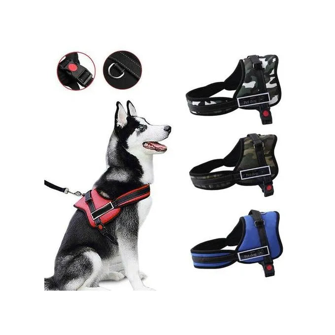 Harnais Pour Chien - Reglable - Rouge - L - SQES