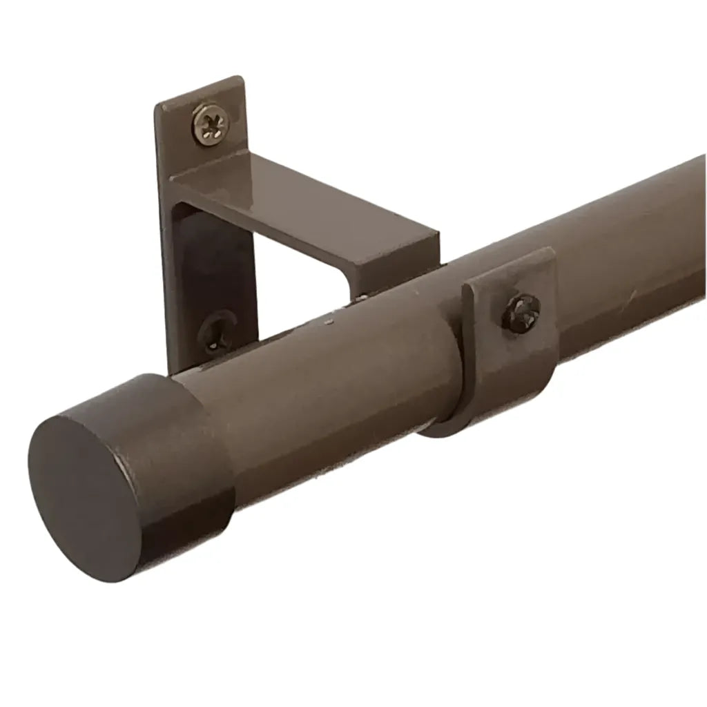 Tringle à rideau avec embouts cylindriques Bronzé - Mhirsi - SQES