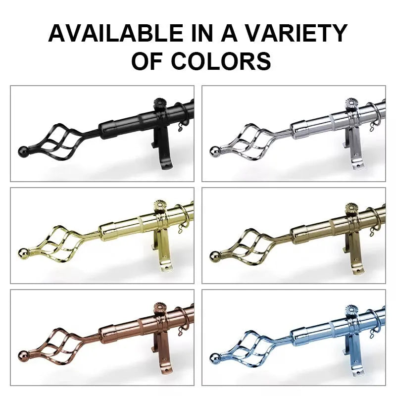 Tringle Extensible pour Rideau en Acier – Ø25 mm - OR Brillant - SQES