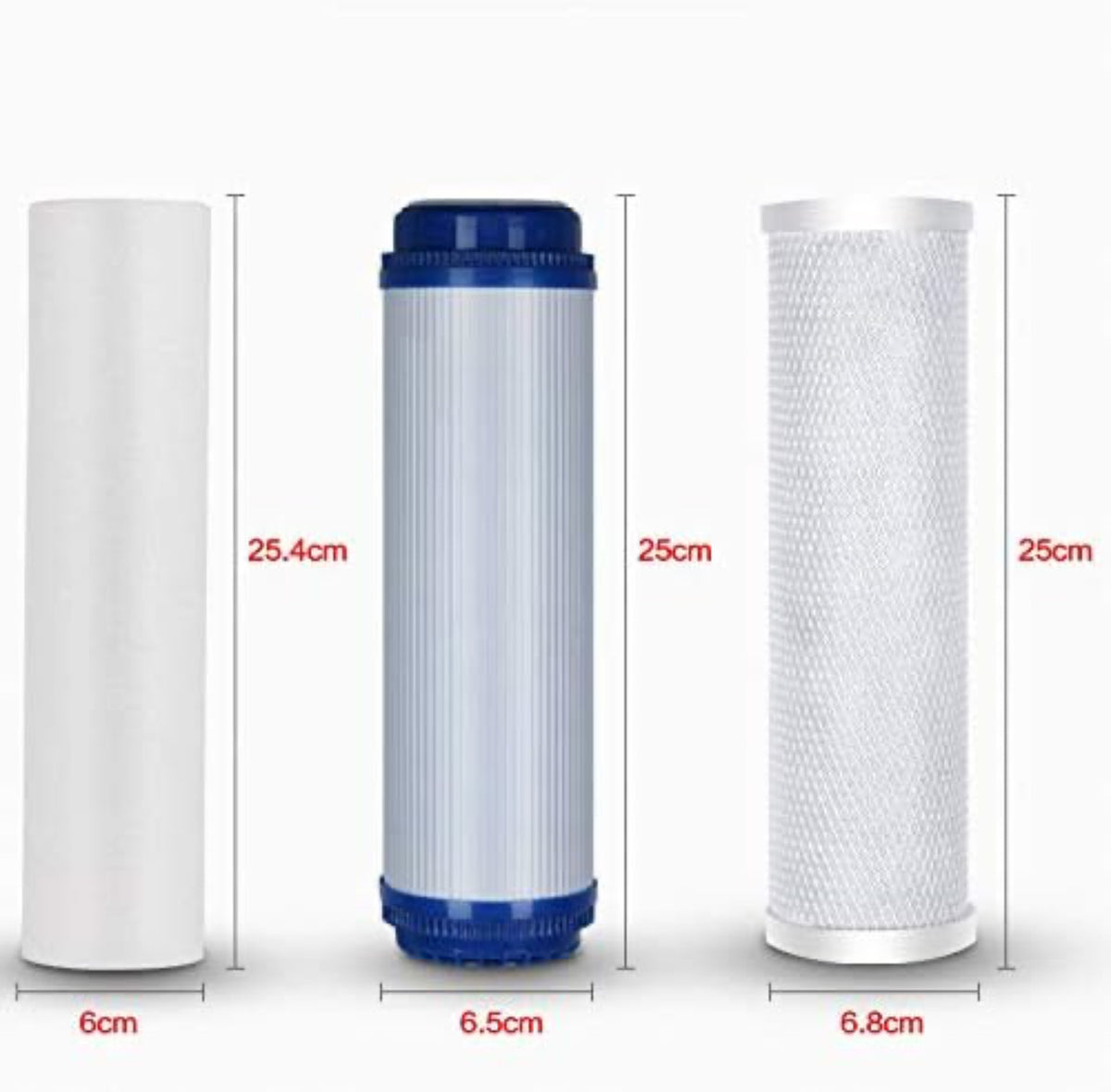 Kit de 3 filtres à eau pour osmoseur - SQES