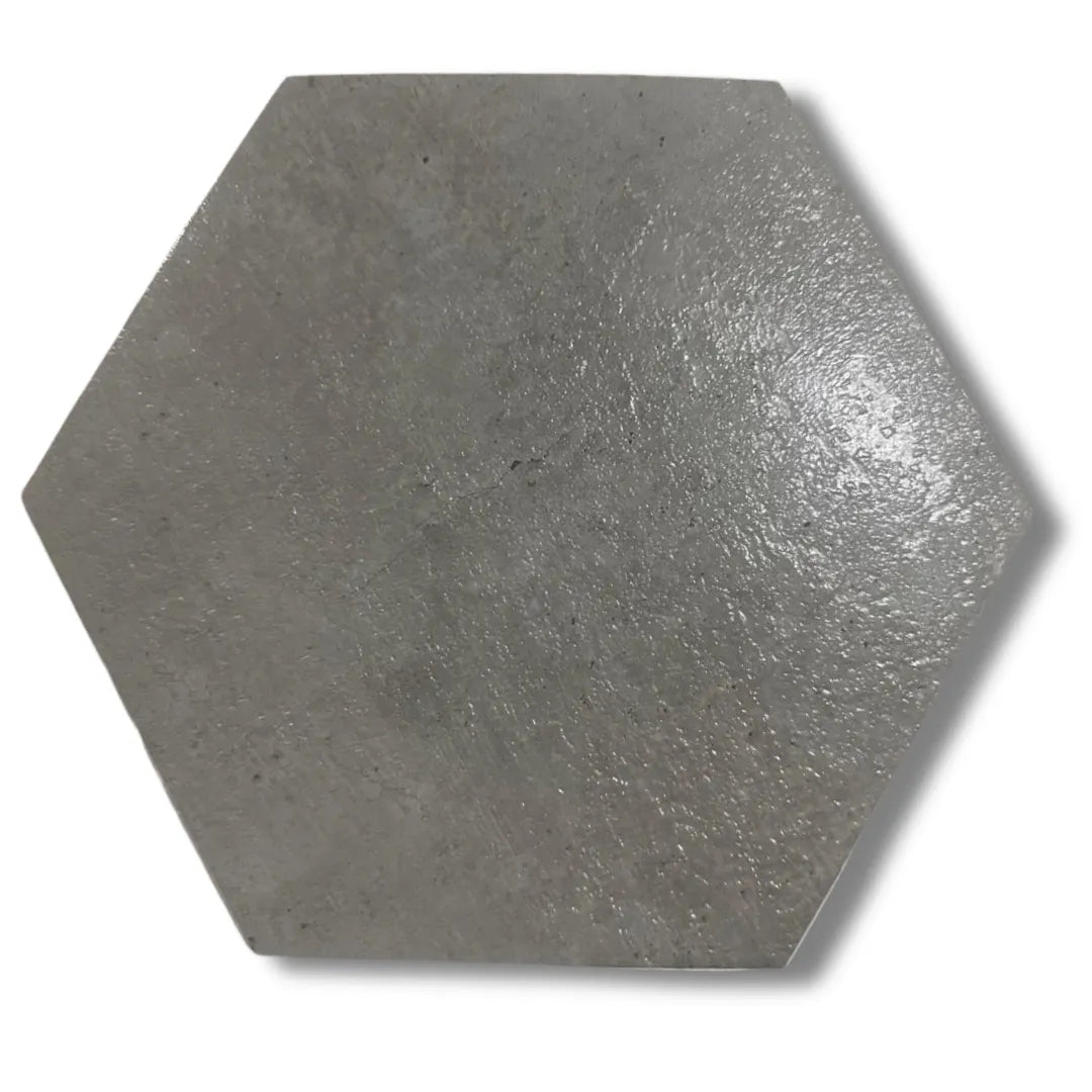 Panneaux autocollants de sol en PVC (6 pcs) imperméables et antidérapants hexagonaux 23cmx20cm, Gris - SQES
