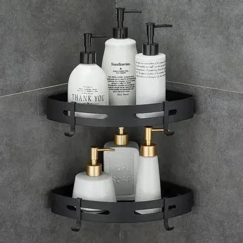 Etagère de Rangement pour salle de bain - 2pcs - Etagère d'angle - SQES