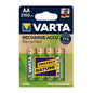 VARTA Pile Rechargeable Endless LR6 BP4 2500 mAh - Pack de 4