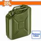 Jerricans métalliques WADFOW WQY1320, capacités 20 litres, épaisseur annoncée de 0,8 mm, pour contenir des liquides compatibles | SQES Tunisie
