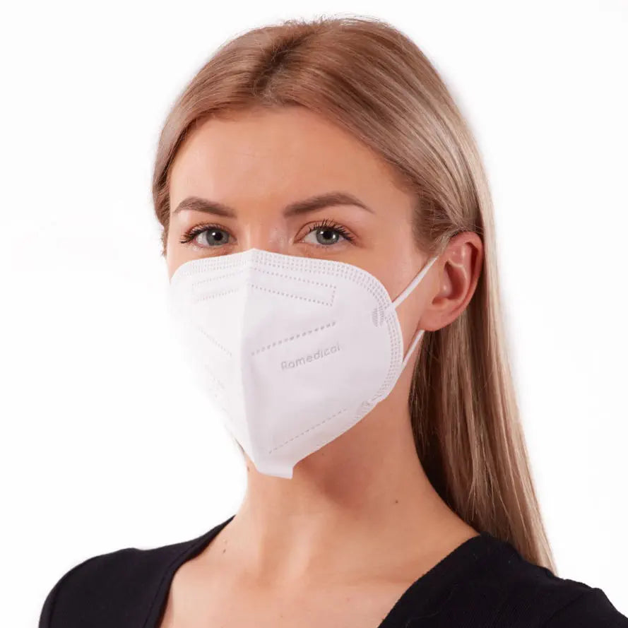 Masque FFP2/KN95 Blanc Usage Non Médical Lot de 10 Pièces