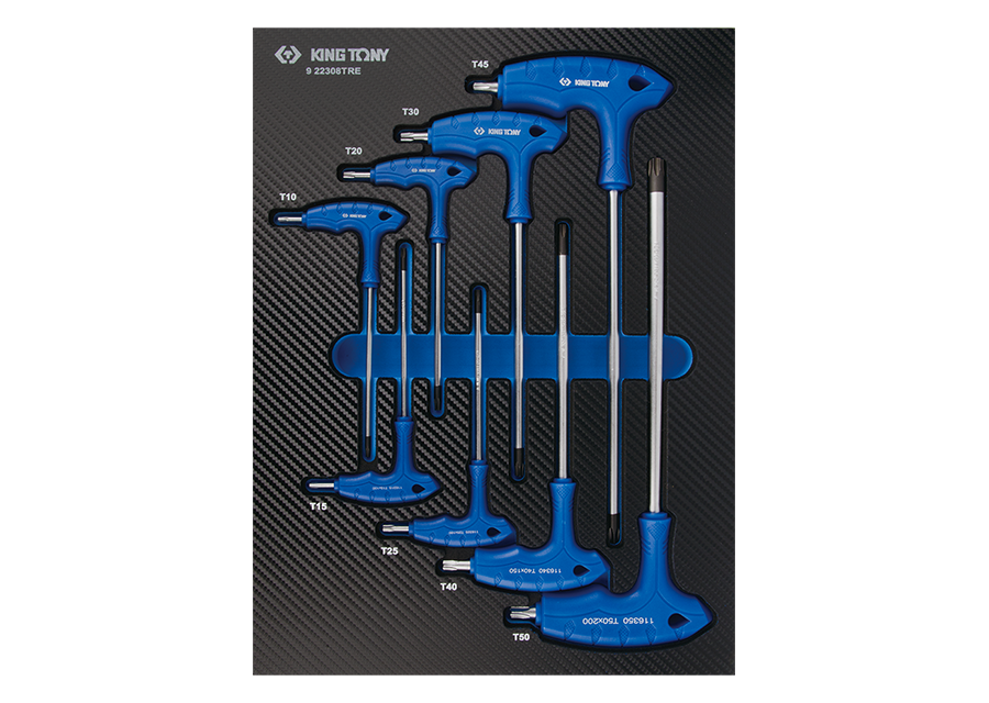 ENSEMBLE DE 8 CLÉS TORX EN T - SQES