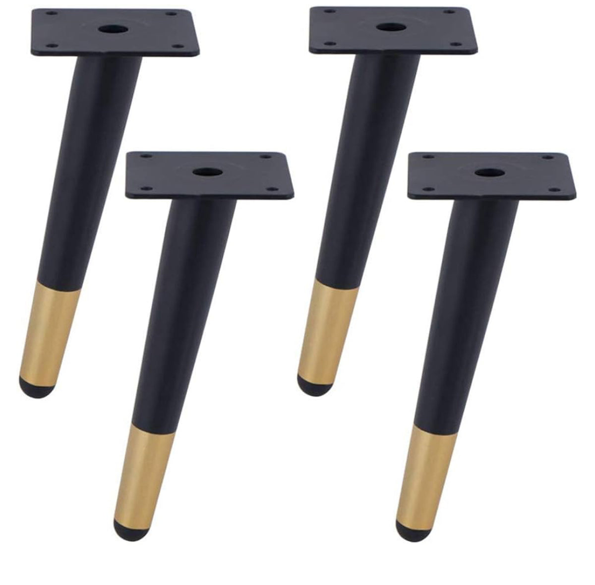 Pied de meuble en metal SABOT NOIR/DORE H180mm (4pcs) - SQES