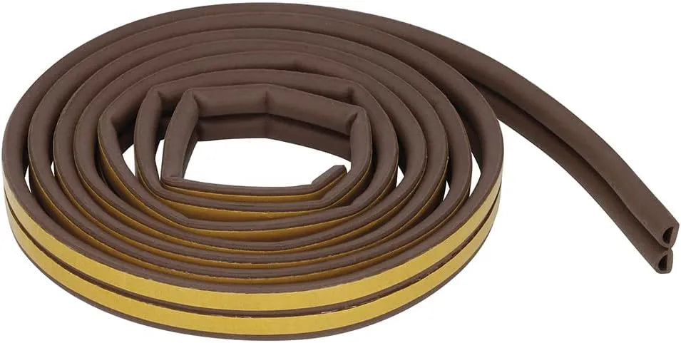 BOSS TAPE Joint d'étanchéité pour porte , fenêtre, isolation thermique, Type D, Marron - SQES