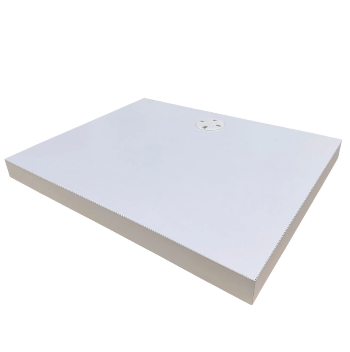 Support micro-ondes flottant avec fixation invisible 50cm/40cm/4cm bois stratifié blanc - SQES