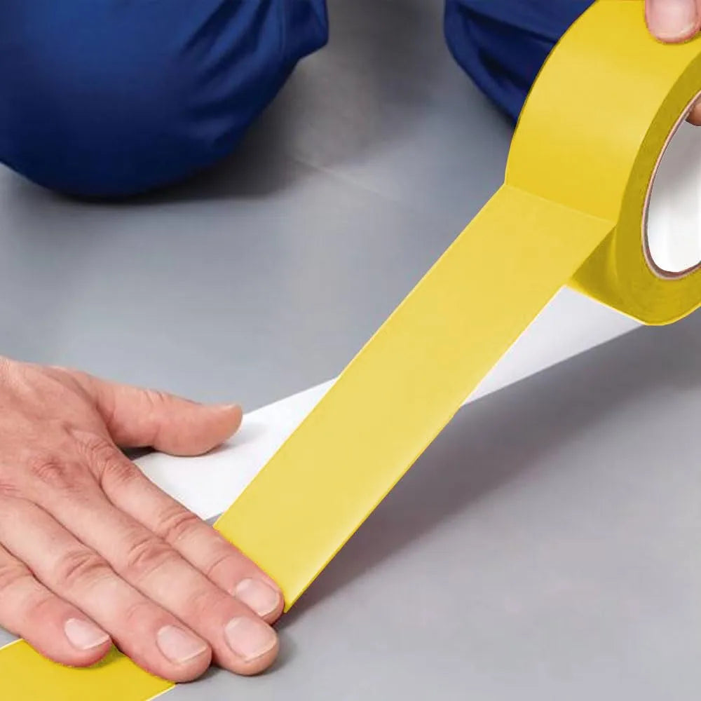 BOSSTAPE Ruban de Réparation étanche, Gaffeur multiusage, Toile américain JAUNE - SQES