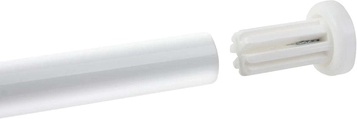 Barre de douche d'angle Tringle universelle Aluminium Blanc 90cmx90cm - SQES