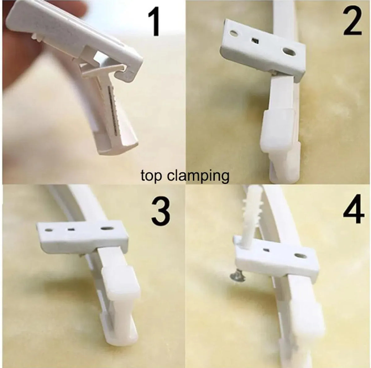 Rail rideau flexible et pliable à fixation plafond - 5m - SQES