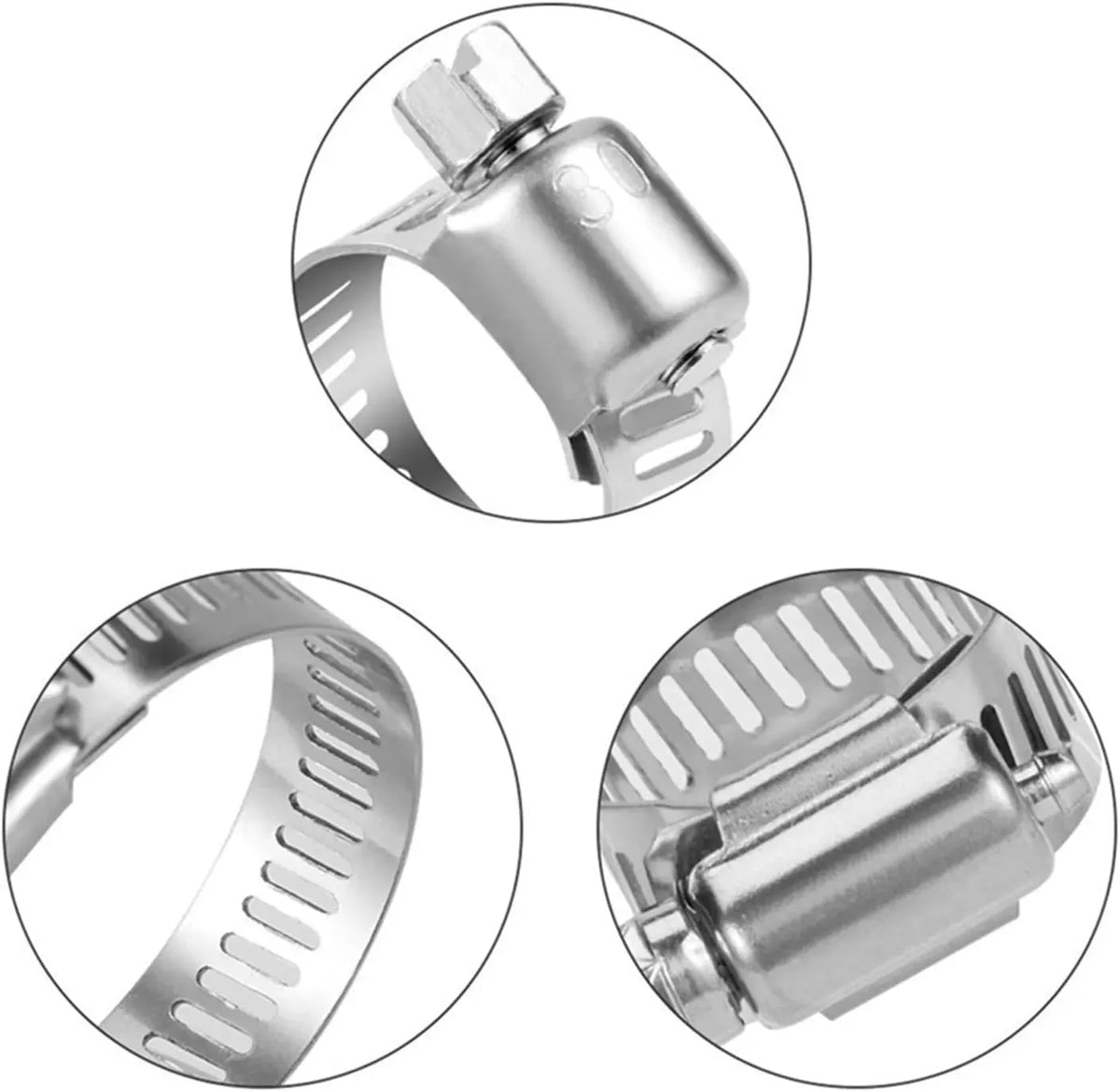 Collier de serrage réglable en acier inoxydable 13-19mm - SQES