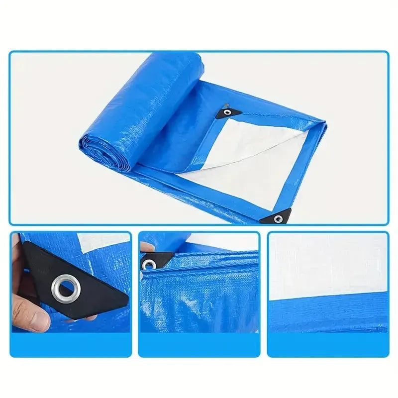 Bache de protection Multiusages PE Polyéthylène BLEU 3x3m WADFOW