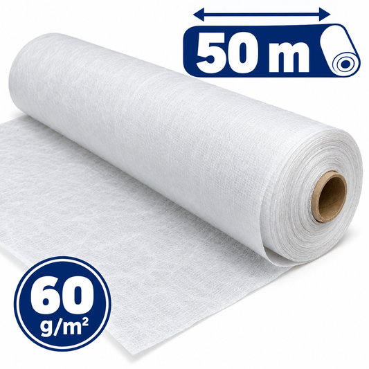 Rouleau géotextile 60 g/m² 1 × 50 m pour étanchéité
