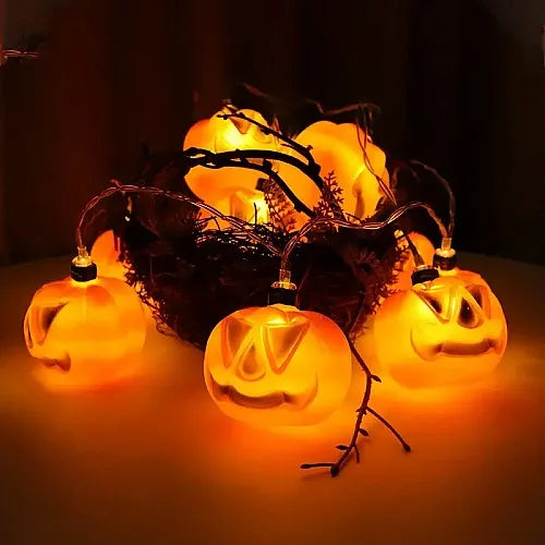 Guirlande LED Lumineuse Halloween Tunisie - CITROUILLE - SQES
