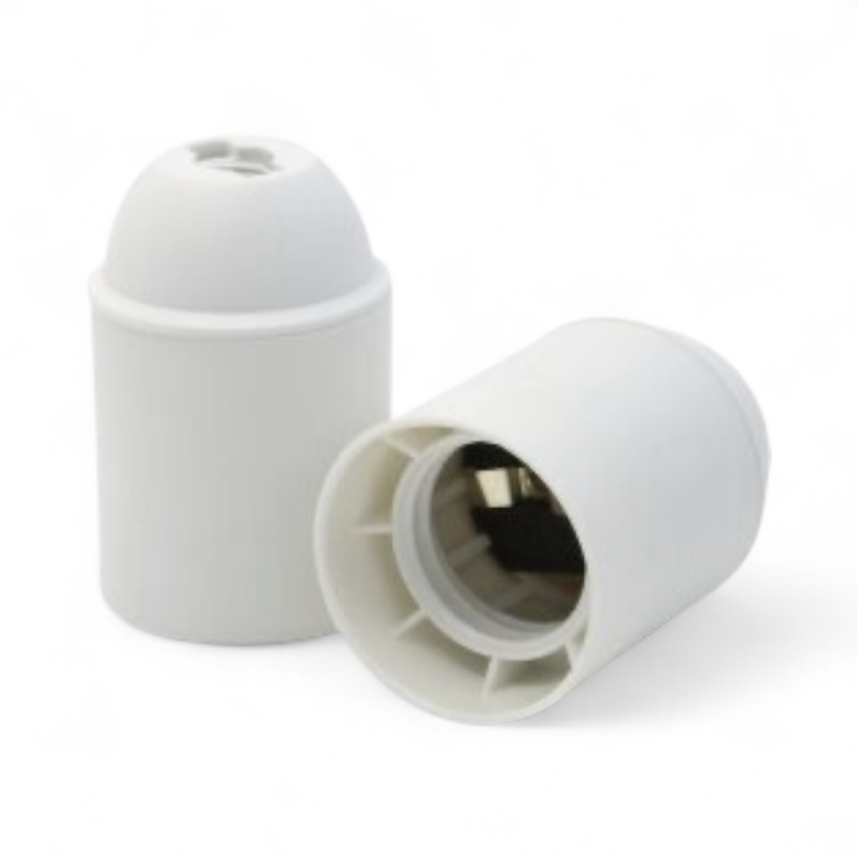 Douille Lisse E27 Blanche - Support Ampoule Standard