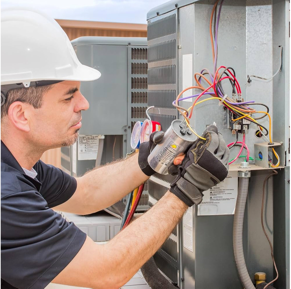 Condensateur Climatiseur - Capacité - 45 µF – 2 Bornes