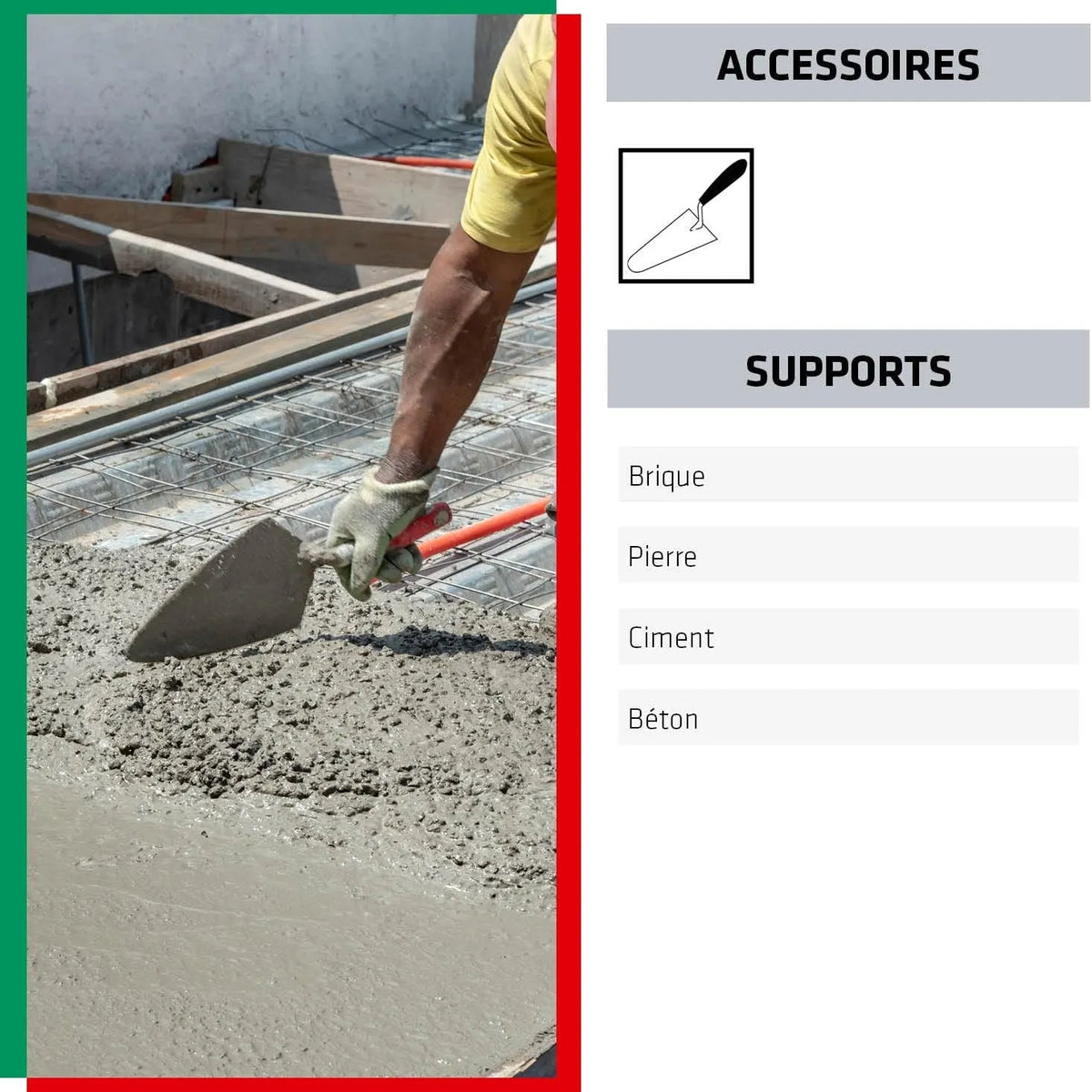 Ciment NOIR Pour tous travaux courants de maçonnerie - Seau 3kg - SQES