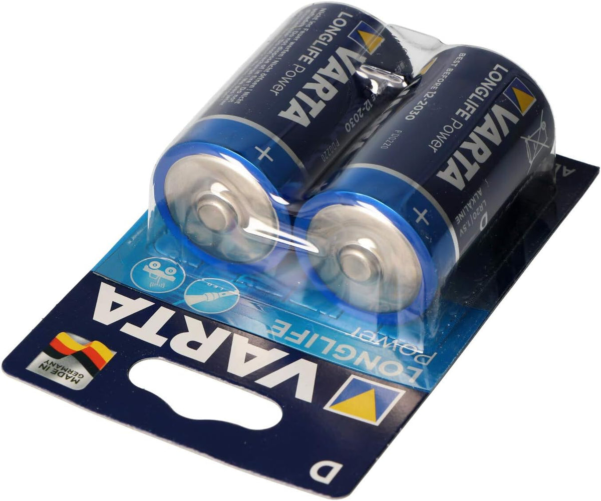 VARTA Pile Longlife Power LR20 D PACK 2 High ENERGIE