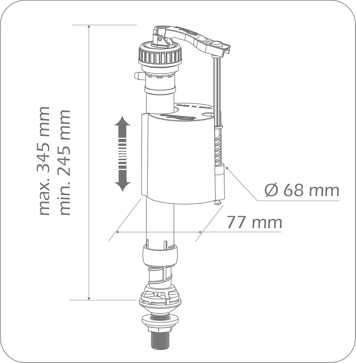 Flotteur Chasse d'Eau Bas IDROLS 206