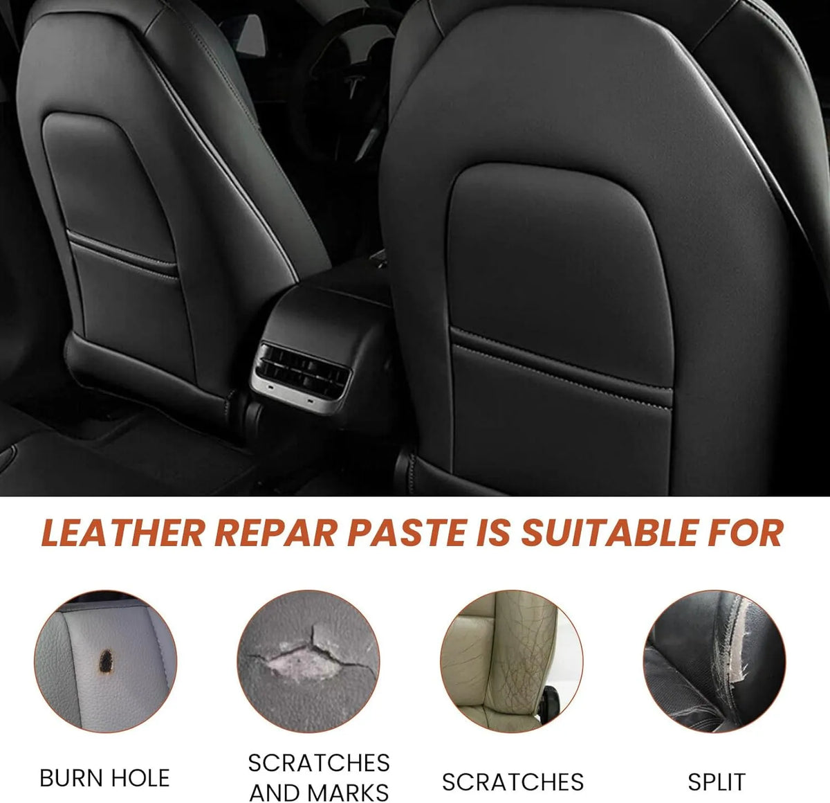 Baume nettoyant CUIR - Rénovateur siège voiture - 500ML - SQES