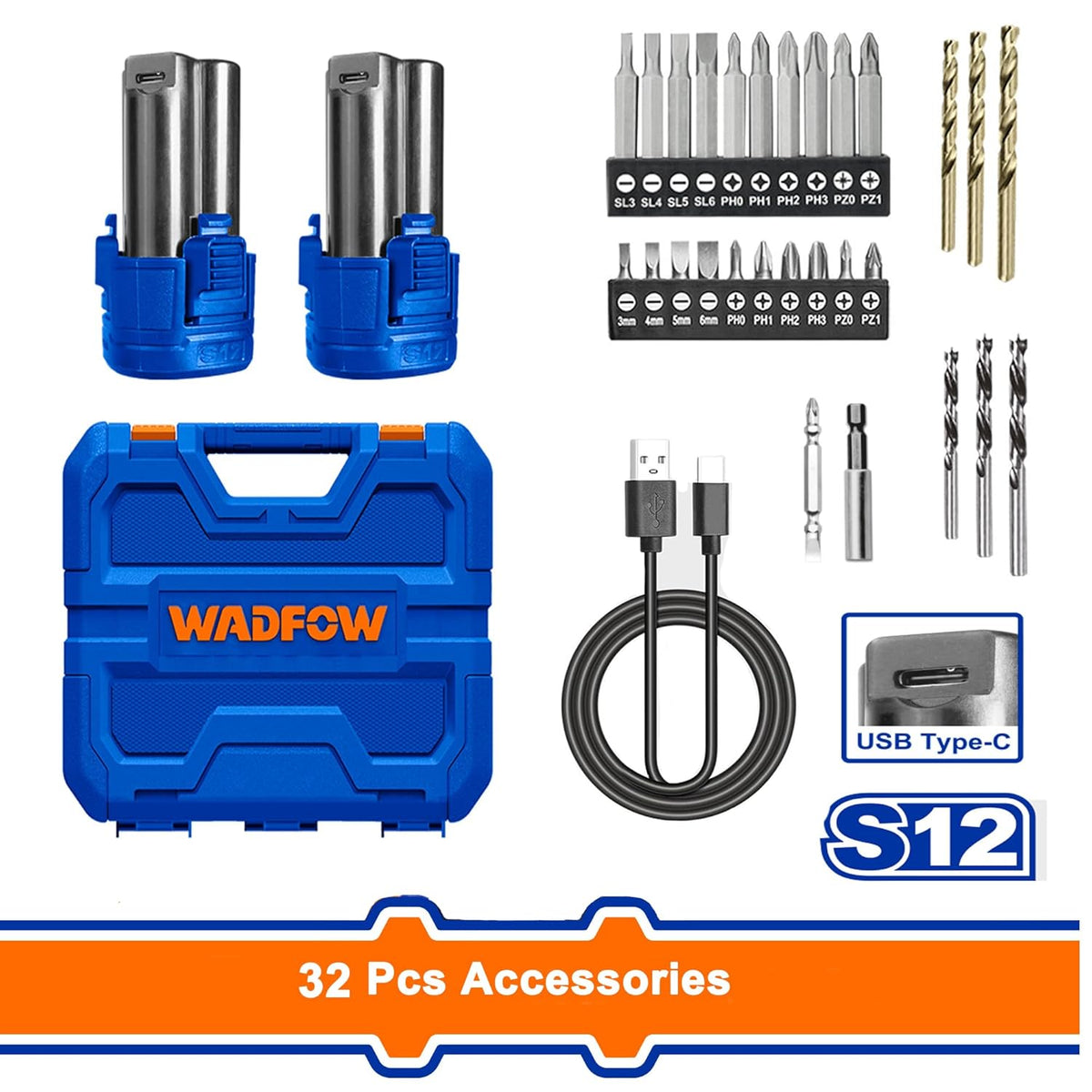 Visseuse Perceuse Sans Fil 12V – 32 Accessoires et Mallette